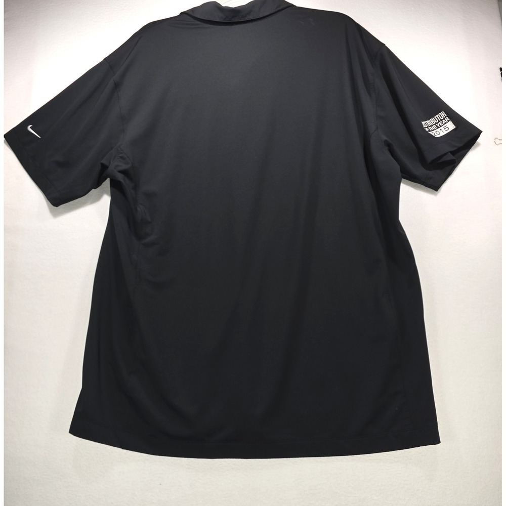 Nike Golf John Deere Polo Shirt Mens 3XL Black Dri-FIT Distributor of the Year - Picture 2 of 12